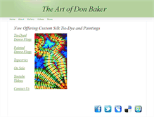 Tablet Screenshot of donbakersilks.com